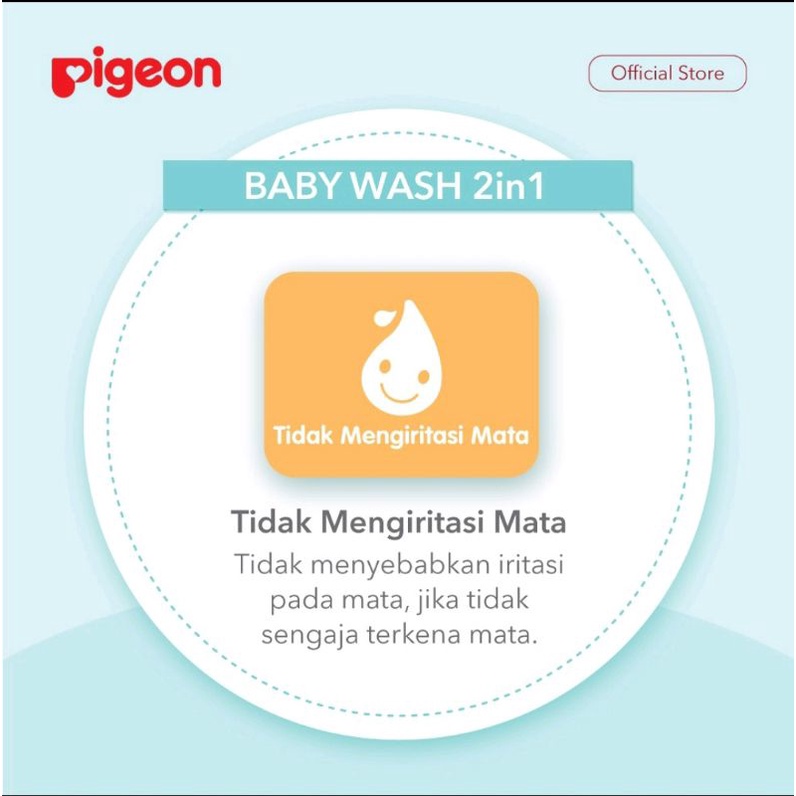 Pigeon Baby Wash Chamomile Refill 350ml/Sabun mandi/Shampo baby