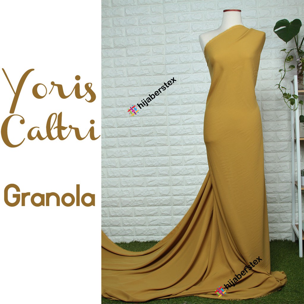 1/2 Meter Kain YORIS CALTRI Granola (ecer warna)