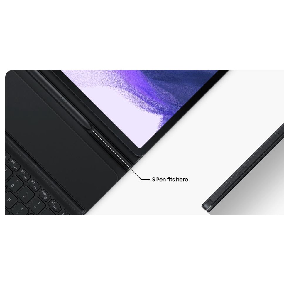 KEYBOARD Tab S7 FE S7+  S8 + SAMSUNG Book Cover  Slim Galaxy Original100%