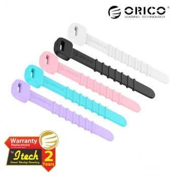 Pengikat Kabel - Colorful Silicone Cable Tie Orico SG-PH5