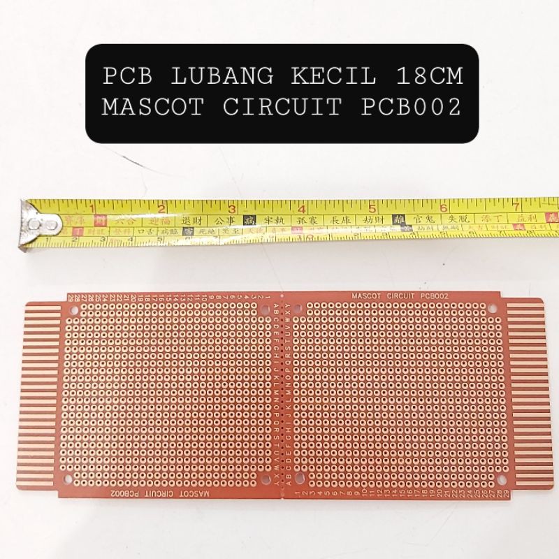 PAPAN PCB LUBANG KECIL 18cm MASCOT CIRCUIT PCB002