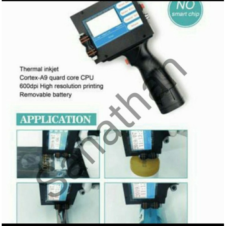 Thermal inkjet printer cetak expired date handheld