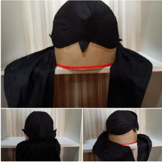 Blangkon Gus Miftah Hitam Polos Klewer Alusan Mataram Sliwir  kuncung blangkon_murah_jogja_blangkon 