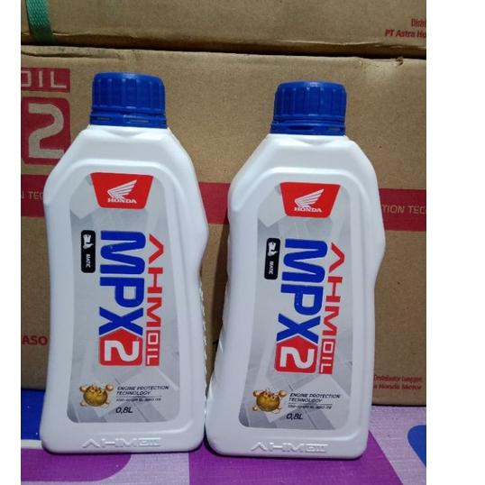 Terbaru.. AHM OIL MPX 2 800 ML 10w-30 API SL OLI MATIC KEMASAN BARU MPX2 ORIGINAL