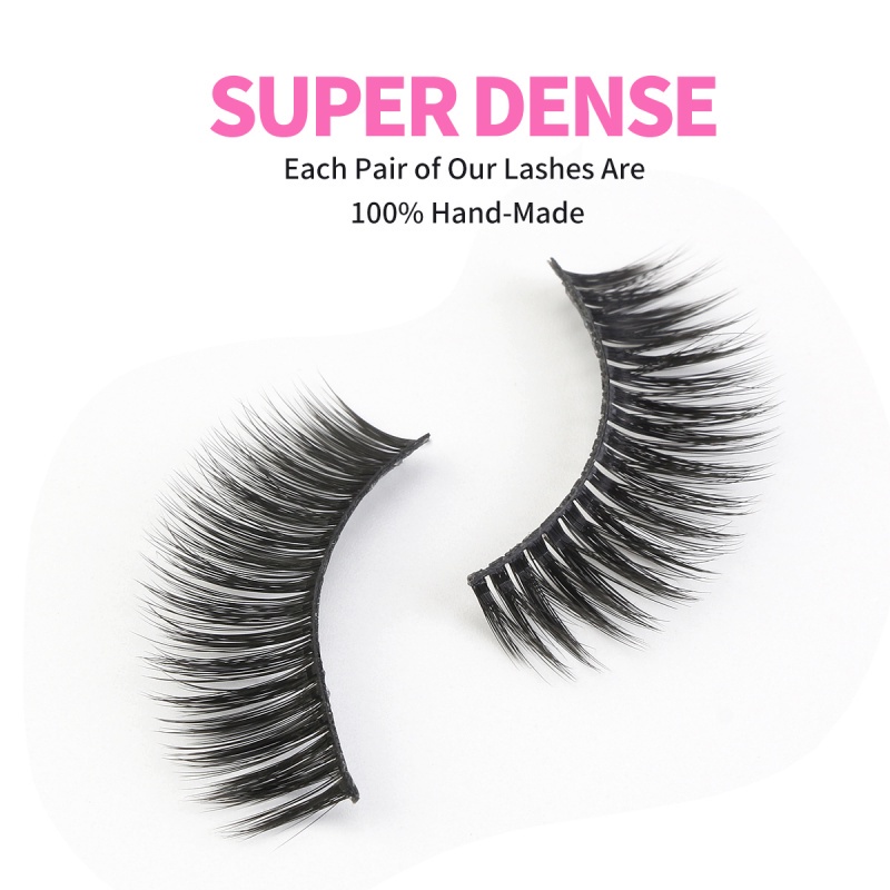 MAGEFY 10 Pairs/Box False Eyelashes Synthetic Hair 10-15mm Handmade Eyelash Soft Thick Natural  False Eyelashes Makeup Beauty Tools