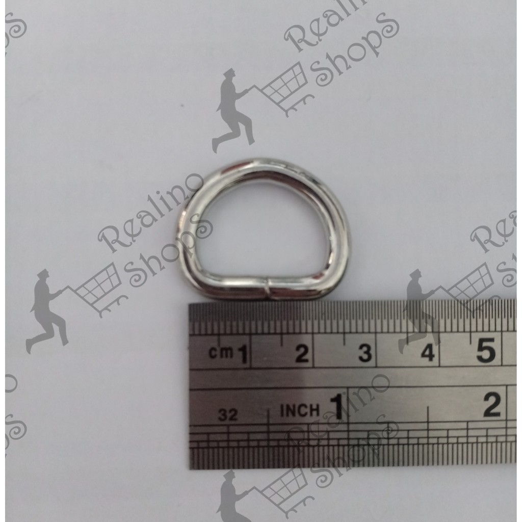 RING D - 2 CM NEKEL (KUALITAS TEBAL)