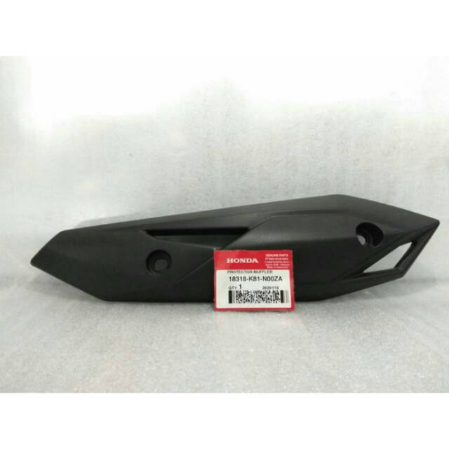 Cover Kofer Tutup Tameng Kenalot Knalpot Beat Fi Esp Beat Street 2016 2017 Ori Honda 18318 K81 N00za Shopee Indonesia