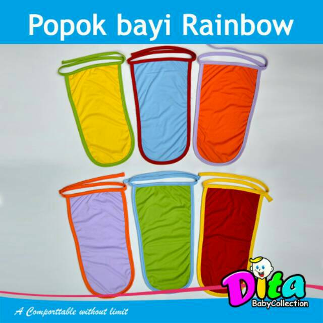 Popok bayi rainbow  popok bayi  polos  grosir popok bayi murah