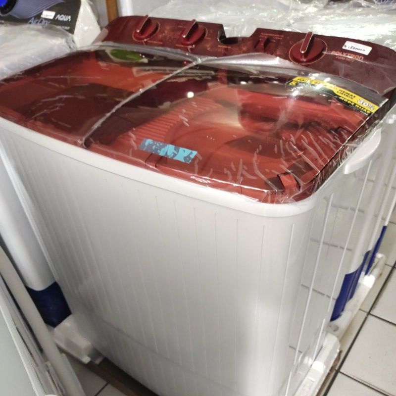 MESIN CUCI 2 TABUNG 9,5 KG POLYTRON PWM 9572 PWM9572