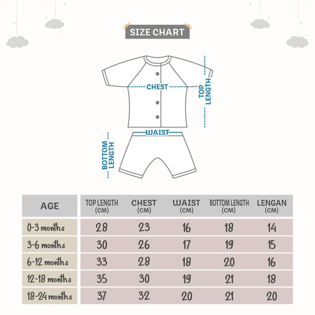 LITTLE ME BABY BUTTON SET SHORT PANTS SETELAN BAJU PENDEK CELANA PENDEK BAJU BAYI BAJU ANAK