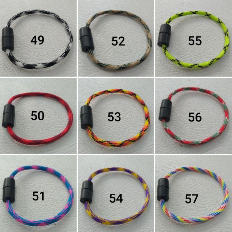 Gelang Paracord simple buckle Gelang Paracord 4 mm Gelang Couple Gelang Bracelet