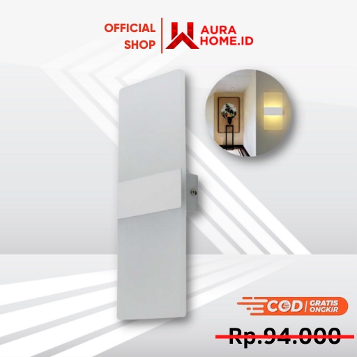 Lampu Hias Dinding LED Minimalis 4W 4 LED Warm White / Lampu LED Hiasan Tempel Dinding Tembok Kamar 