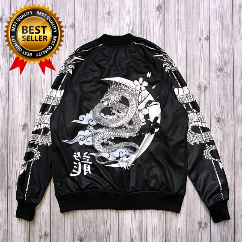 Jaket Sukajan Dragon Fly Jaket Jepang Naga