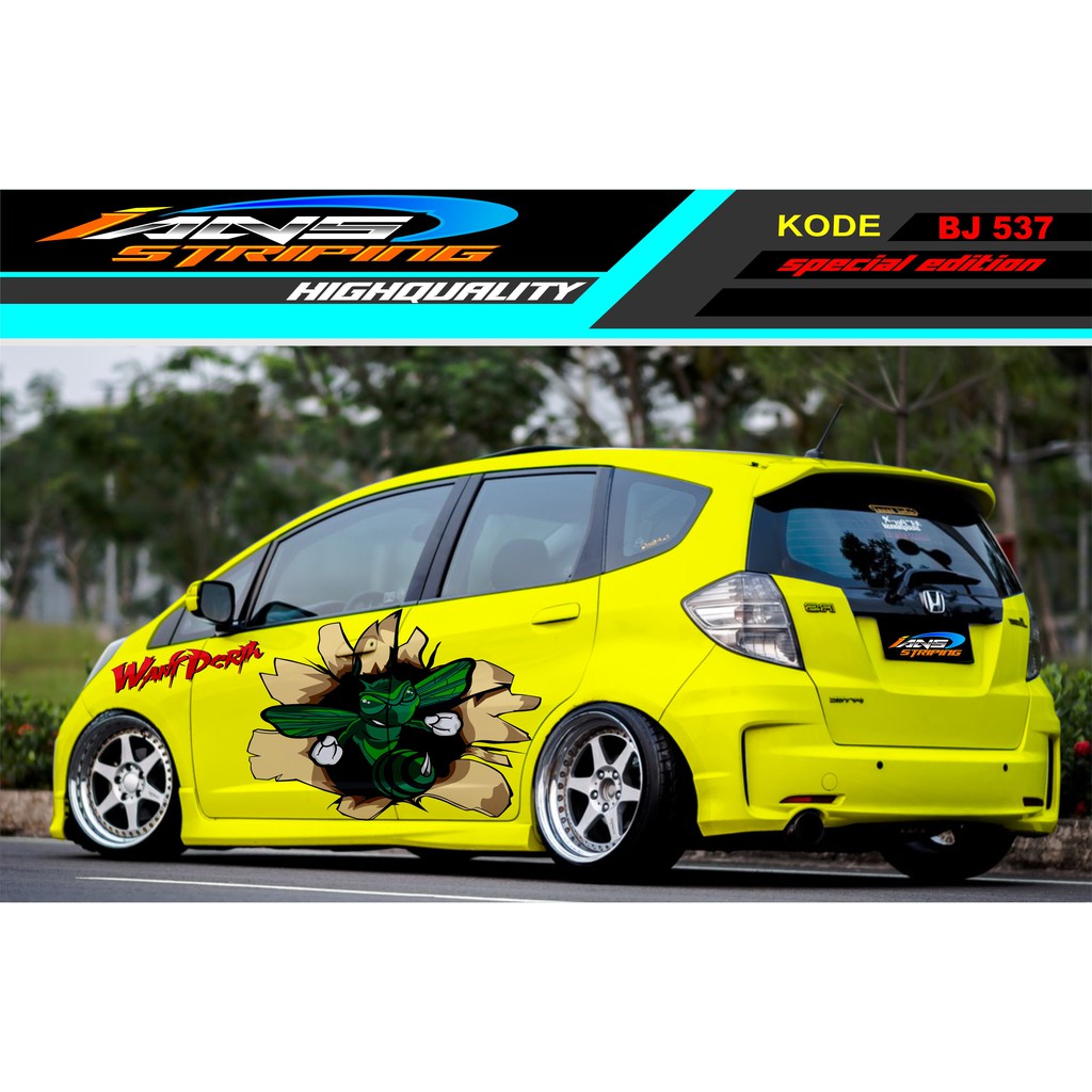 STICKER VARIASI MOBIL JAZZ BRIO AGYA SIGRA YARIS SWIFT / DECAL STICKER MOBIL / STIKER MOBIL