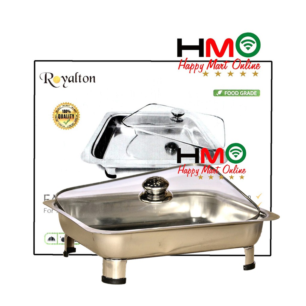 Asta Royalton Panci Tempat Wadah Makanan Prasmanan Stainless Steel Fast Food Dish Royalton