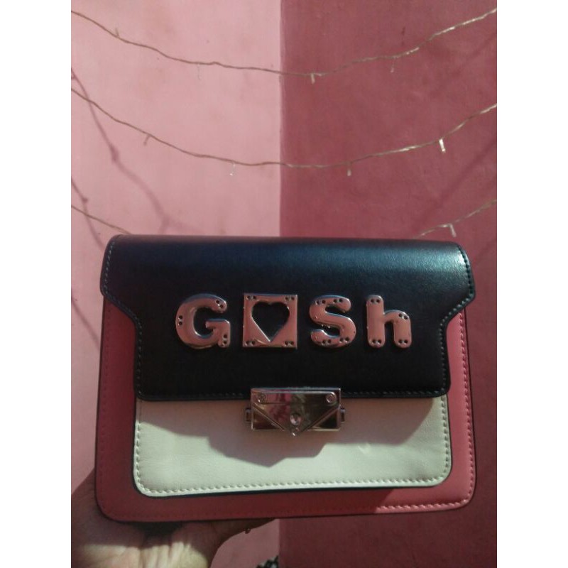 tas gosh pink hitam PL/tas gosh PL/tas GOSH/tas wanita