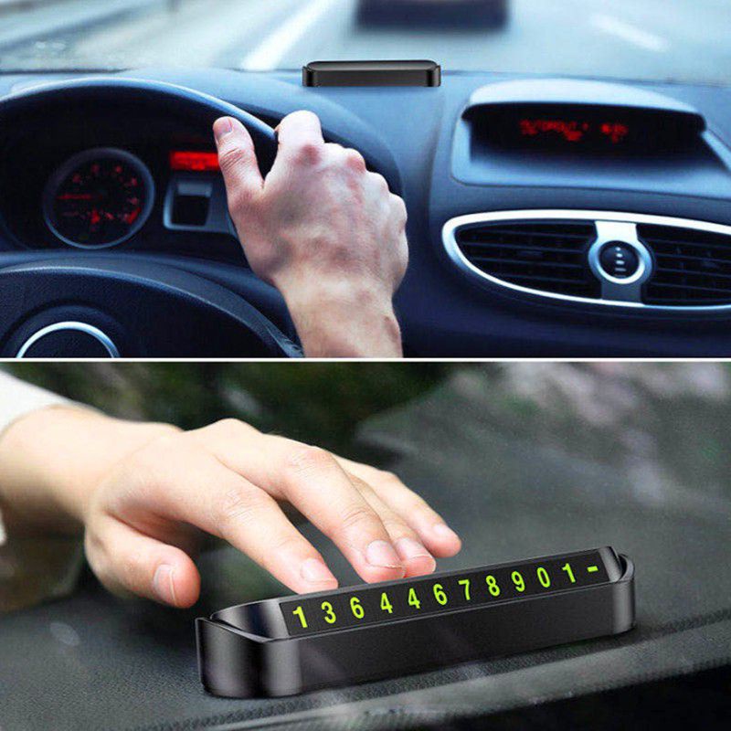 Pajangan Nomor HP Handphone Ponsel Dasbor Mobil  Angka Tetap Bercahaya Dalam Gelap dan Terang Bisa D