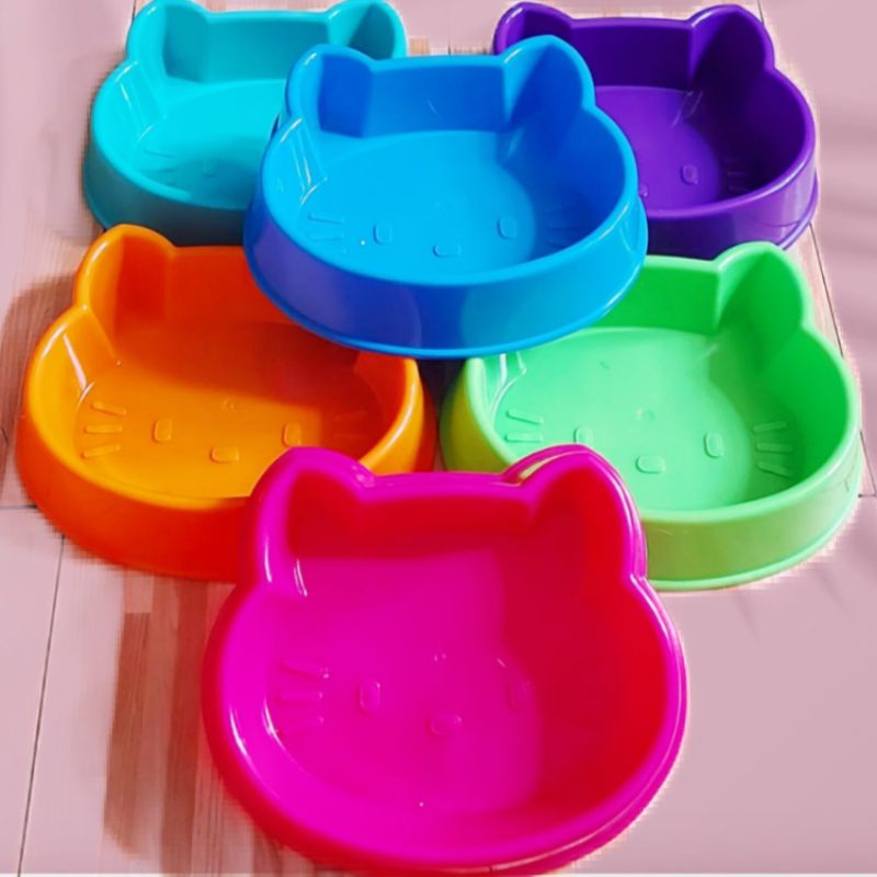 TEMPAT MAKAN KITTY 6 pcs KARAKTER HEWAN