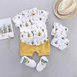 Setelan Kaos T Shirt Bayi  Laki  laki  Lengan Pendek Motif 