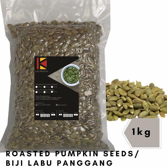 

Hot Item Pumpkin Seed Roasted Biji Labu Panggang 1Kg