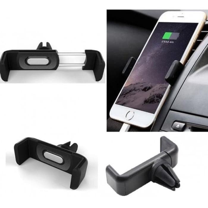 Holder Mobil AC Jepit HP Pegangan - Car Mount Handphone Holder