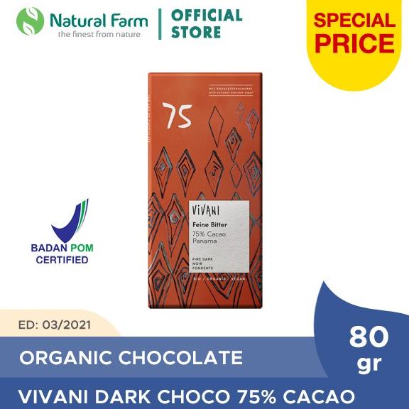 

Vivani Organic Dark Chocolate 75% Cacao (80 gr)