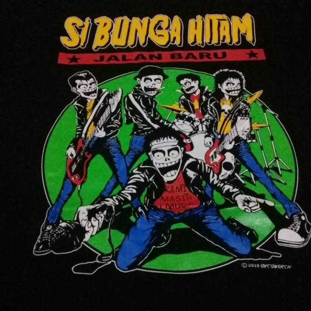 KAOS BUNGA HITAM