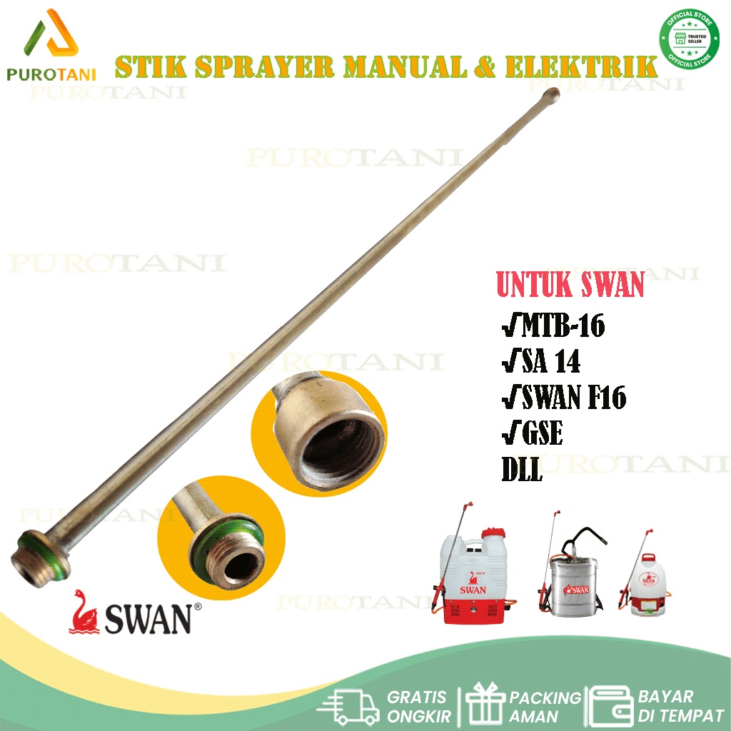 Stik Sprayer Tangki Manual Swan &amp; Elektrik