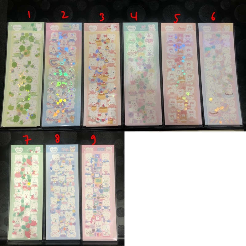 

[READY STOCK KZ] Sticker Korea Official stiker brand floro studio deco pc polco diary journalling