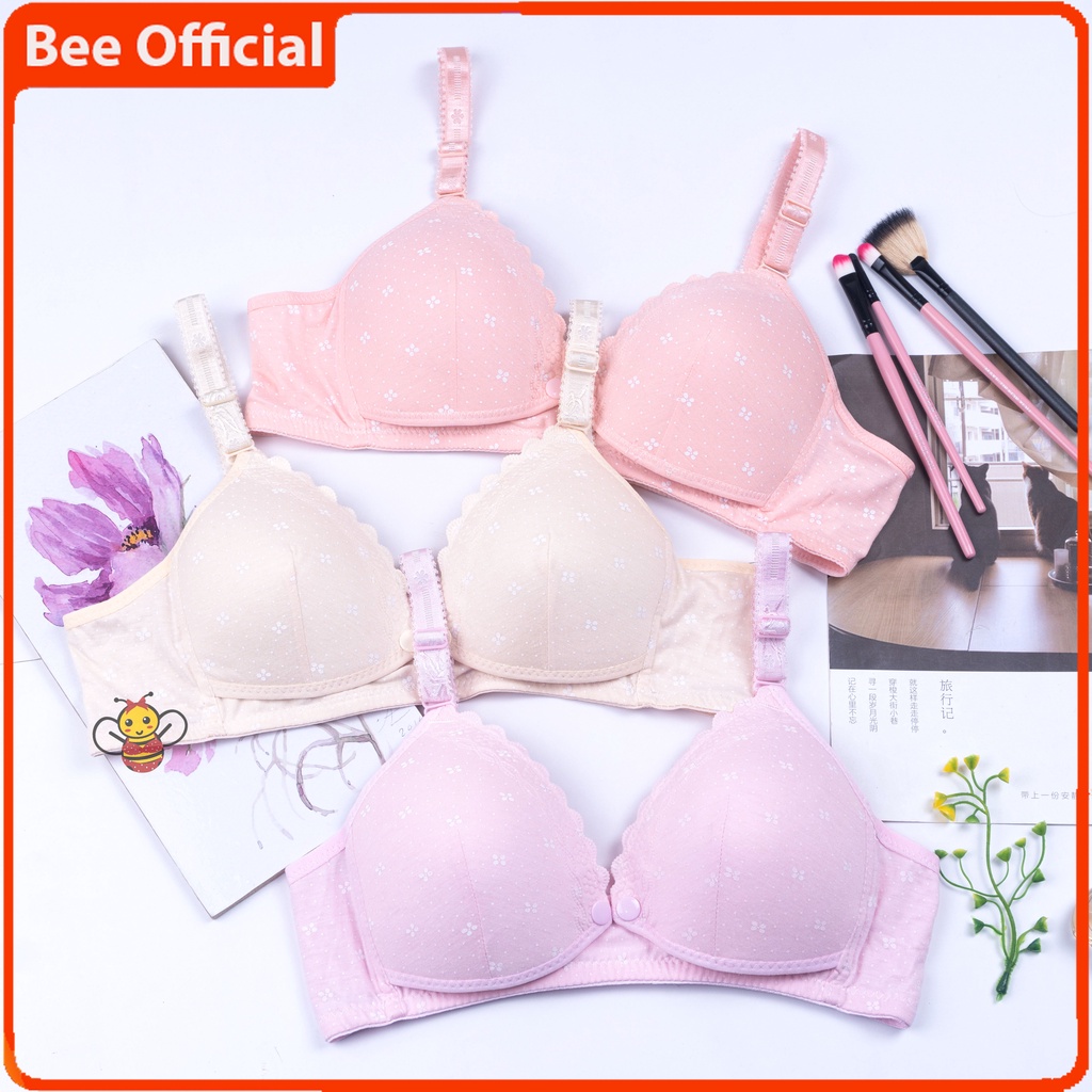 BEE - Bra Bh Menyusui Nursing Bra Tanpa Kawat Wanita Ibu Hamil Kualitas Import Liangyibao 1309