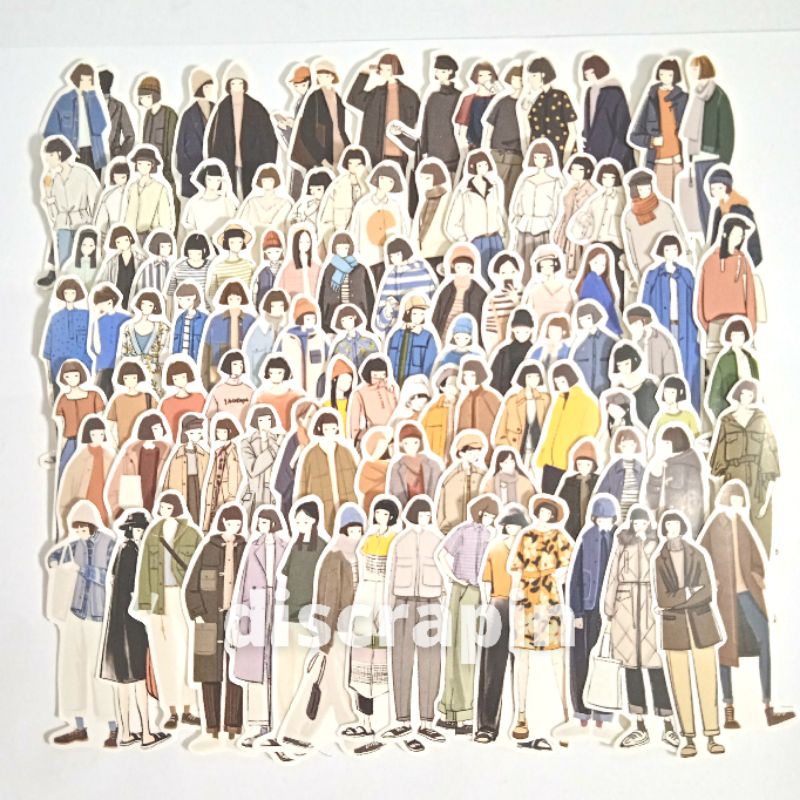 

(DSP) 106 PCS/PACK STICKER/ STICKER GIRL AESTHETIC/STICKER BUJO/STICKER GIRL OOTD