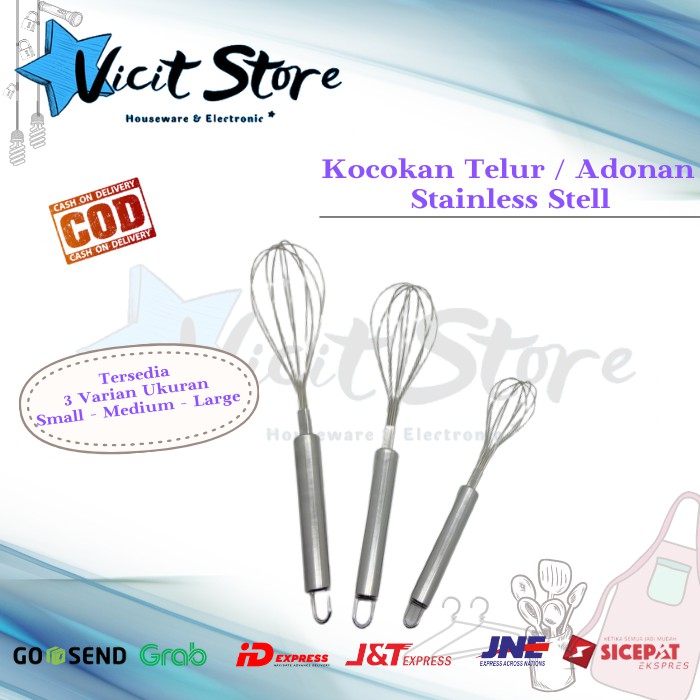 Kocokan Telur / Adonan Full Stainless