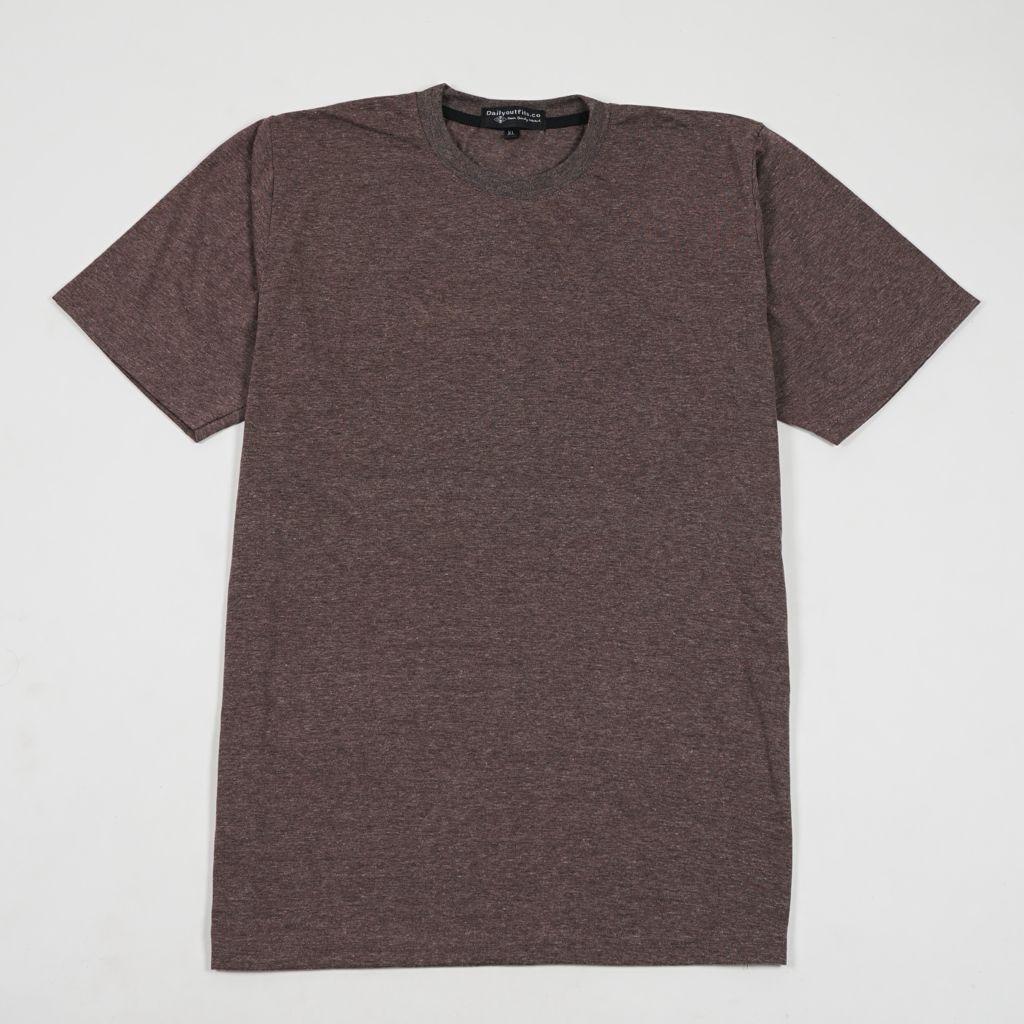 Dailyoutfits Kaos Polos Katun Combed Misty CVC Chocolate (Premium Quality)