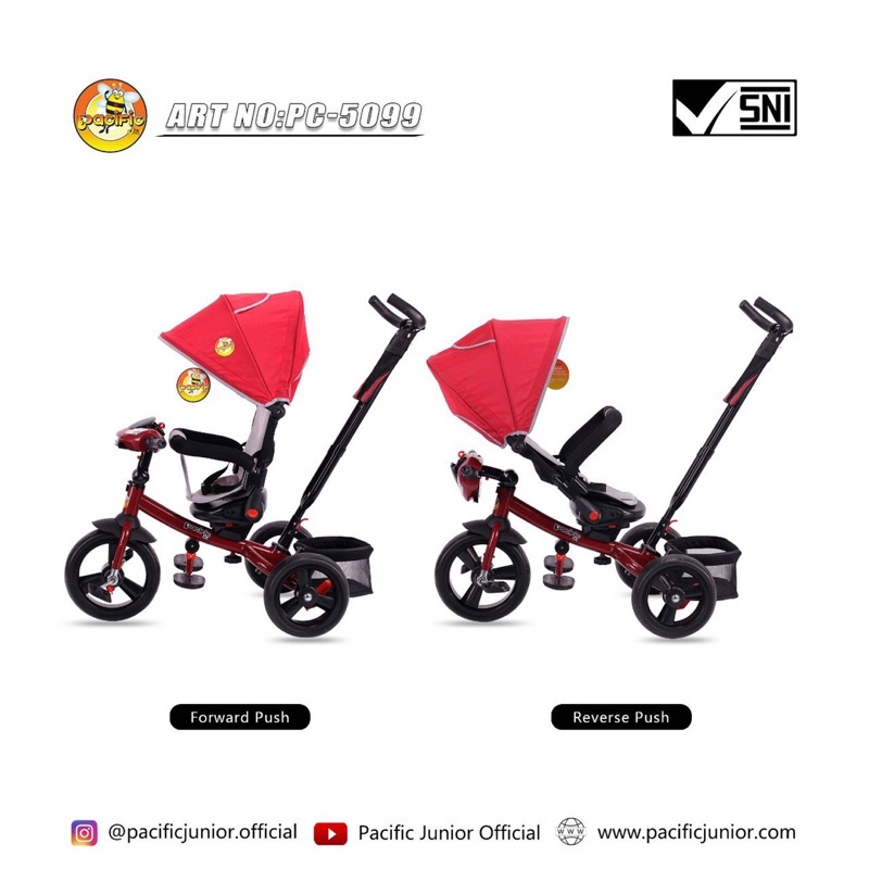 Sepeda Roda Tiga Anak Pacific 5099