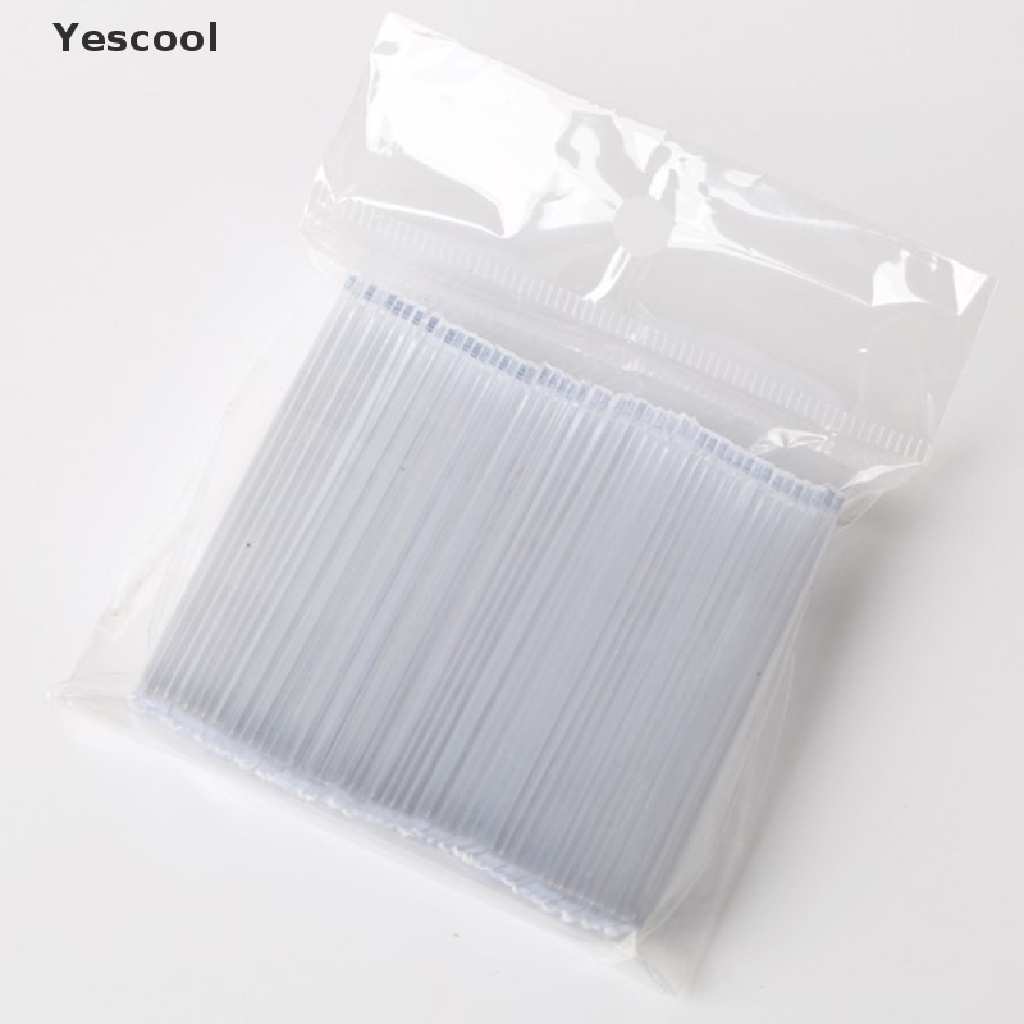 Yescool 50pcs Stand Display Kuku Palsu Bahan Akrilik Transparan