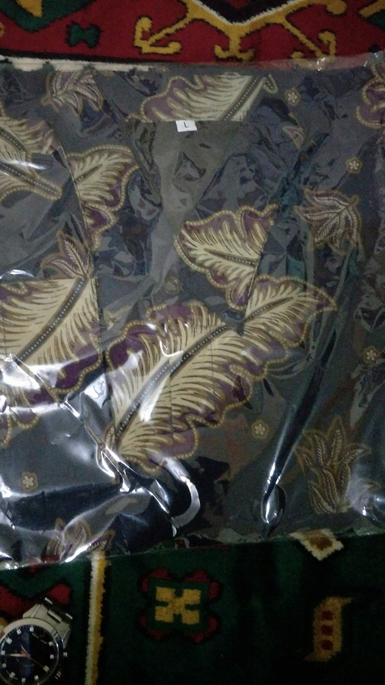 Kemeja Batik Ulu Kamulyan Navy Full Furing Katun Halus Sragenan Size M-xxl Asli Solo