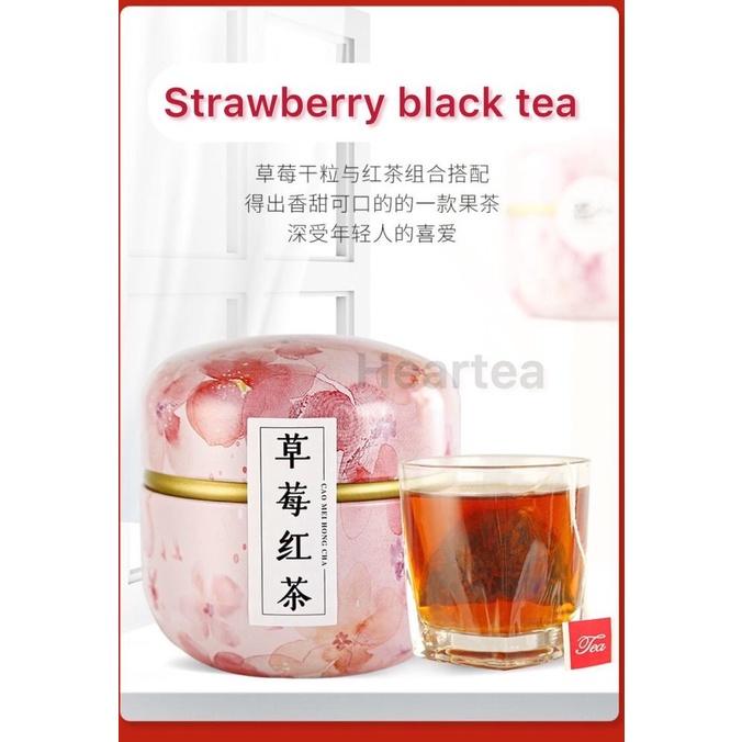 

[COD] FLOWER TEA / FRUIT TEA - STRAWBERRY BLACK TEA / TEH STROBERI [10 PACK] [COD]