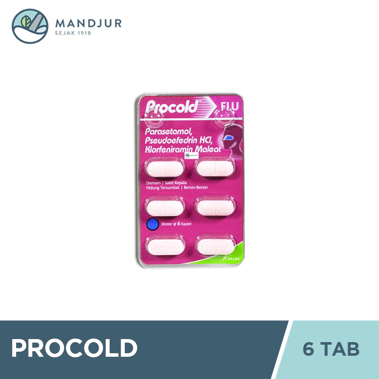 Procold - Meredakan Flu, Hidung Tersumbat, Sakit Kepala, Demam-1