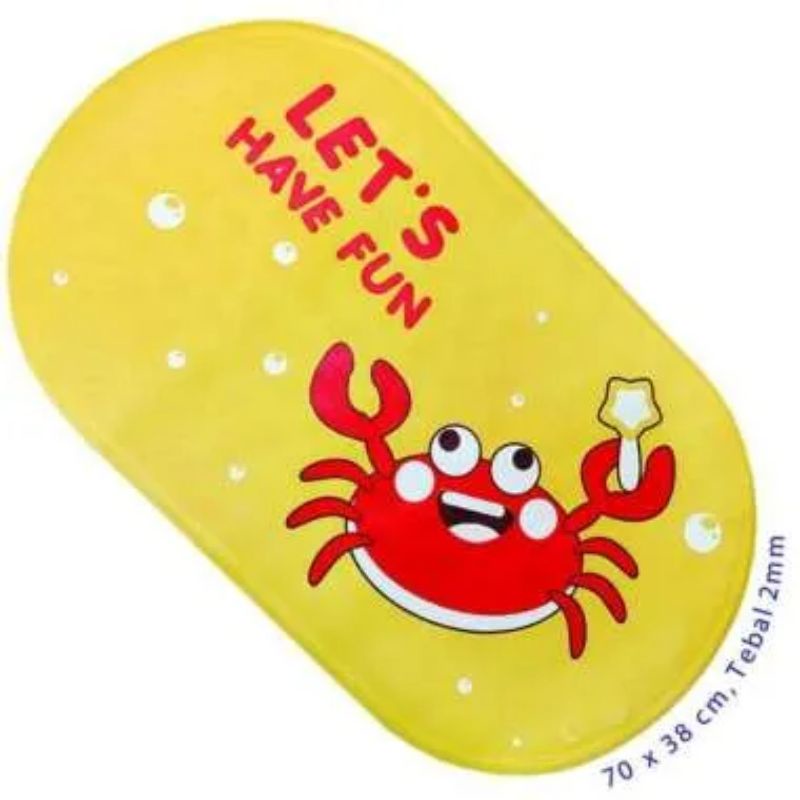 Baby Safe Rubber Bath Mat BT009 BT008 - BabySafe Alas Mandi Bayi Anti Slip - Keset Karet Antislip Anti Kepleset