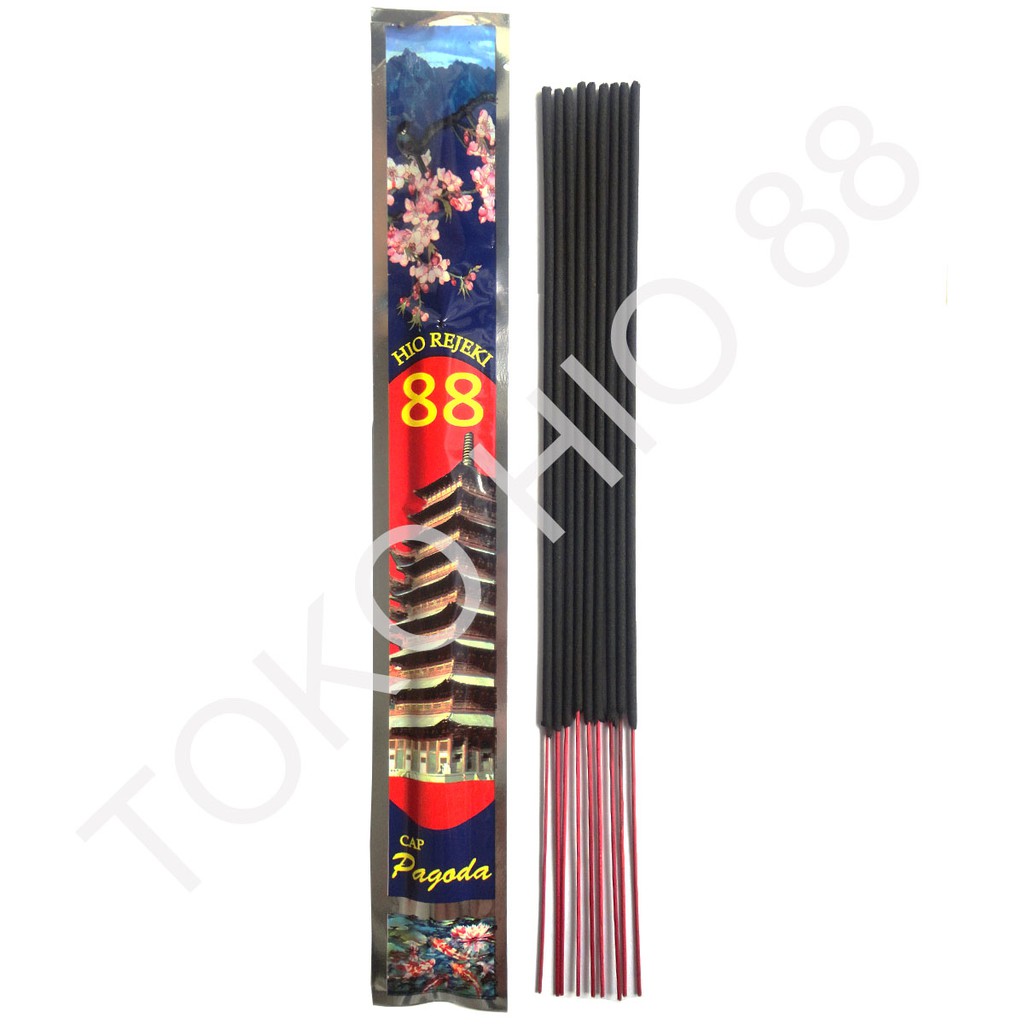 Hio Dupa Hitam Wangi Aromaterapi Rezeki 88 Cap Pagoda Aroma Gunung Kawi Incense Sticks Aromateraphy
