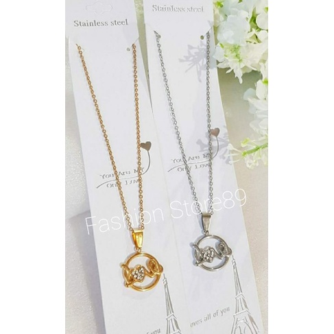 New Kalung Love dalam Lingkar titanium gold silver Antikarat bestquality import