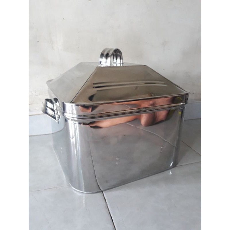 langseng kotak stenlis uk 45cm