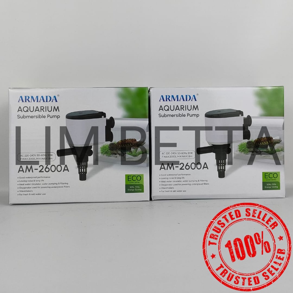 POMPA AQUARIUM ARMADA AM-2600 A / POWER HEAD 2600 LOW WATT TERMURAH