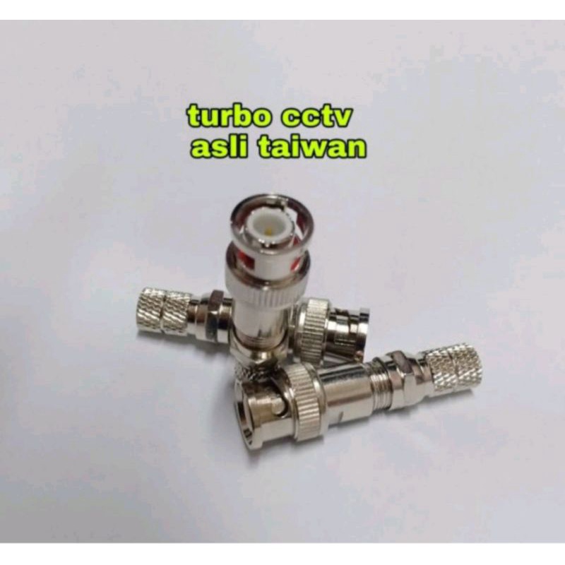 KONEKTOR BNC DRAT COCOK BUAT KABEL UKURAN RG 59 DAN RG 6 GAK LONGGAR 100 PCS