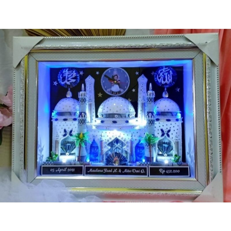 Mahar masjid lampu+jam...
