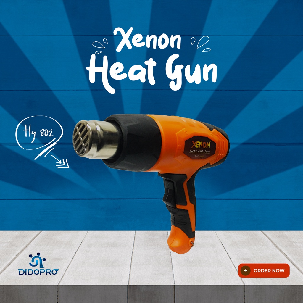 XENON HG802 MESIN HEAT GUN - HOT GUN - HOT AIR GUN ALAT PEMANAS STIKER