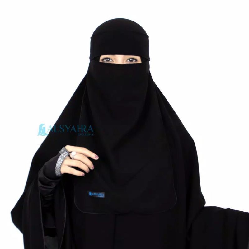 Niqab Bandana Jetblack Edition Alsyahra Exclusive.