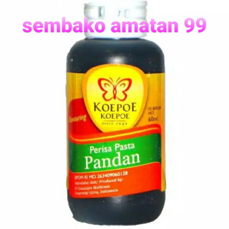 Essen Koepoe Koepoe Pasta Perisa Komplit 60ml Pandan