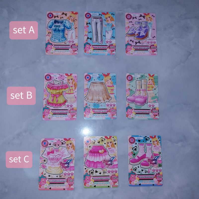 Aikatsu Card: Ichigo, Aoi, Ran, Otome, Yurika Set