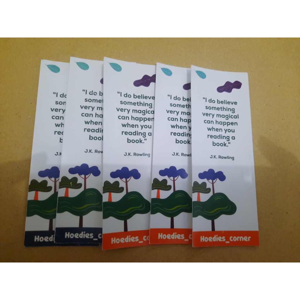 

Pembatas Buku/ Bookmark HOEDIES CORNER (Eksklusif)